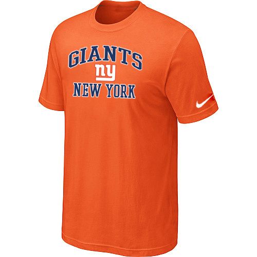 New York Giants Heart&Soul Orange TShirt106