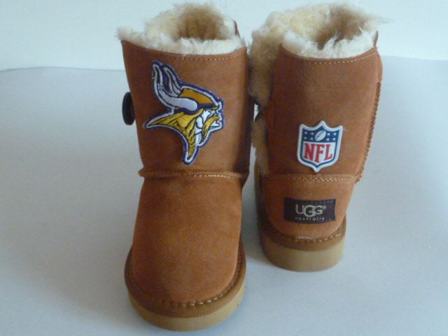 NFL Minnesota Vikings Cuce Shoes Kids Fanatic Boots Tan