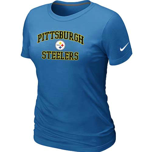  Pittsburgh Steelers Womens Heart& Soul L-blue TShirt 34 