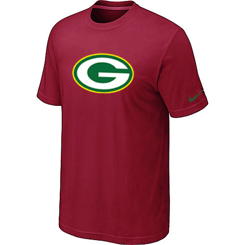  Green Bay Packers Sideline Legend Authentic Logo TShirt Red 161 