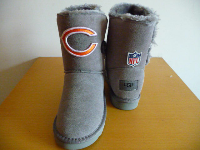 Womens Chicago Bears Cheerleader Gray Boots