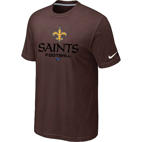 New Orleans Saints Critical Victory Brown TShirt 43