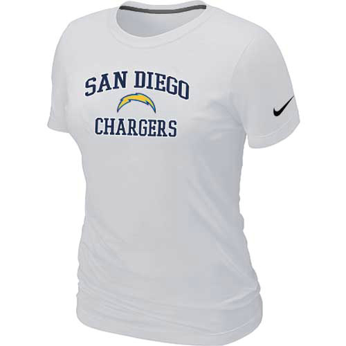  San Diego Charger Womens Heart& Soul White TShirt 33 