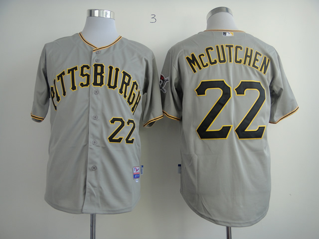 Pittsburgh Pirates #22 McCutchen Authentic Grey jerseys