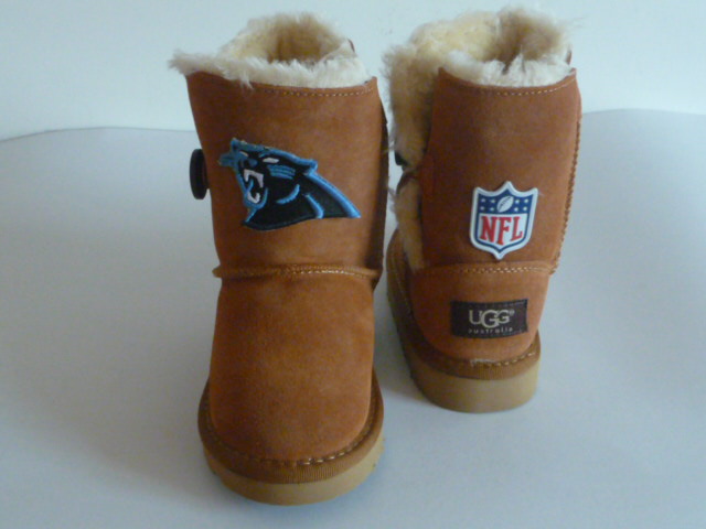 NFL Carolina Panthers Cuce Shoes Kids Fanatic Boots Tan