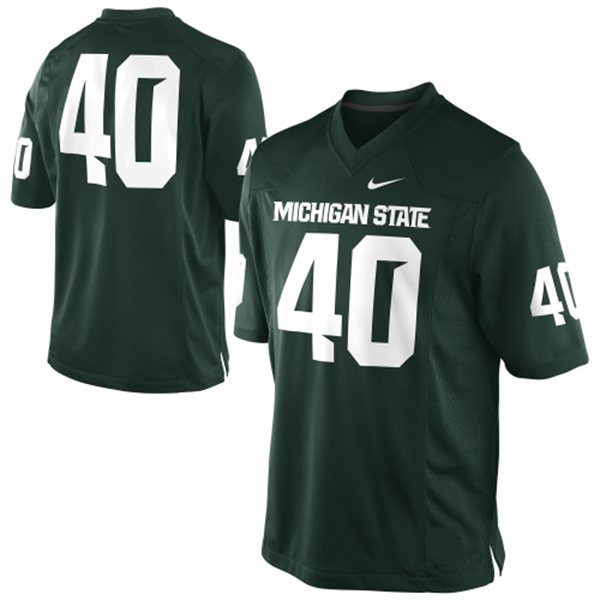 Michigan State Spartans #40 Green Jersey