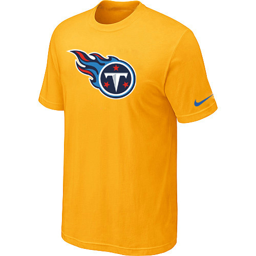  Nike Tennessee Titans Sideline Legend Authentic Logo TShirt Yellow 81 