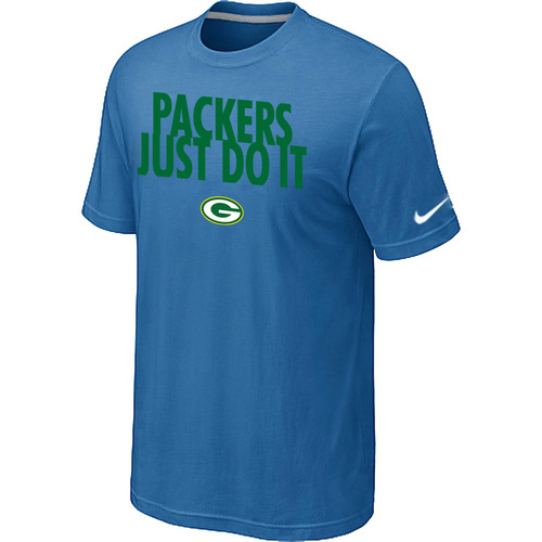 NFL Green Bay Packers Just Do Itlight Blue TShirt 76 