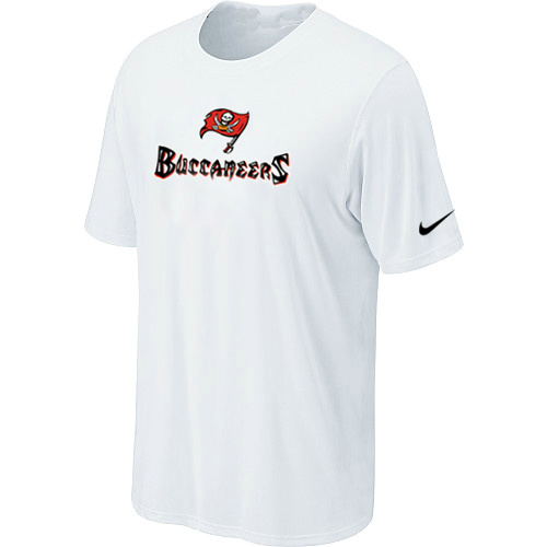  Nike Tampa Bay Buccaneers Authentic Logo TShirt White 80 