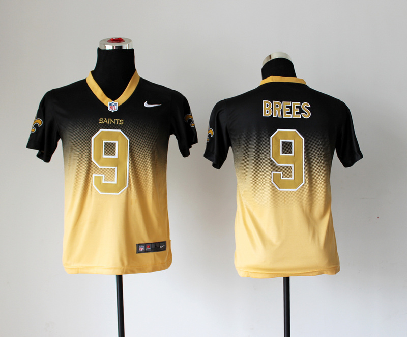NFL New Orleans Saints #9 Brees Drift Fashions II Jersey