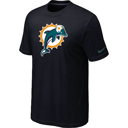  Miami Dolphins Sideline Legend Authentic Logo TShirt Black 95 