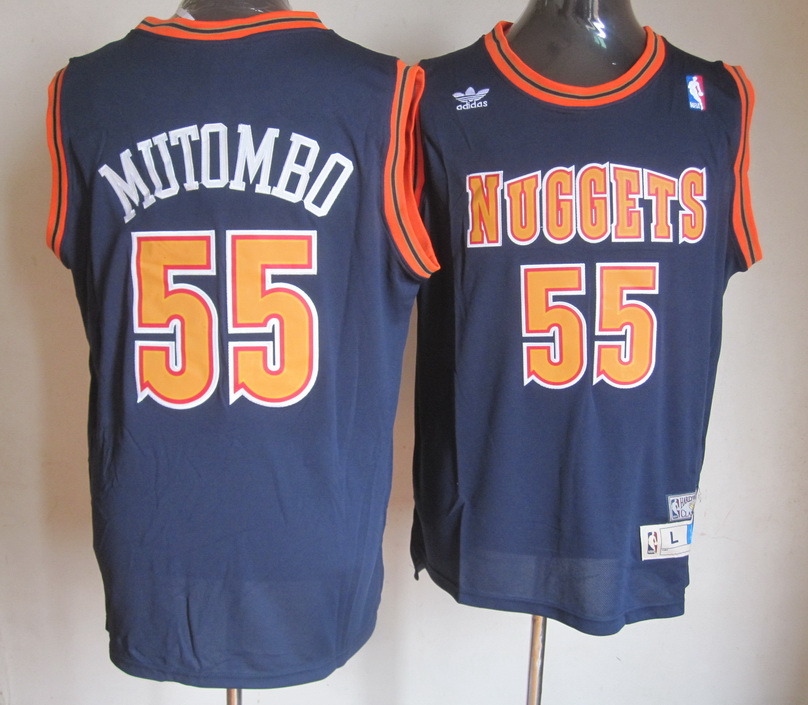 NBA #55 Blue Mutombo Denver Nuggets jersey