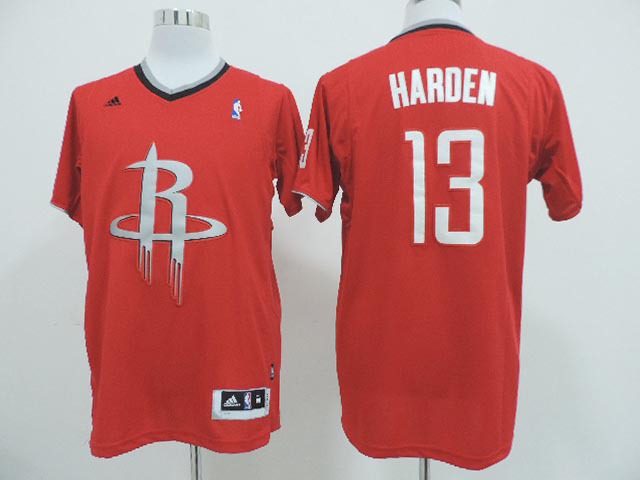 2014 Christmas NBA Houston Rockets #13 James Harden Red New Jersey