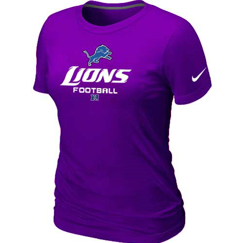  Detroit Lions Purple Womens Critical Victory TShirt 53 