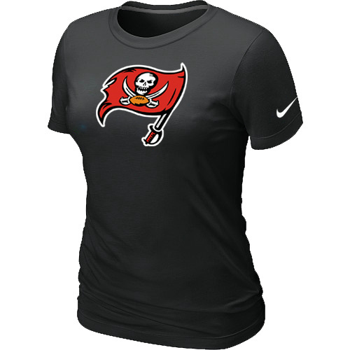  Tampa Bay Buccaneers Black Womens Logo TShirt 54 