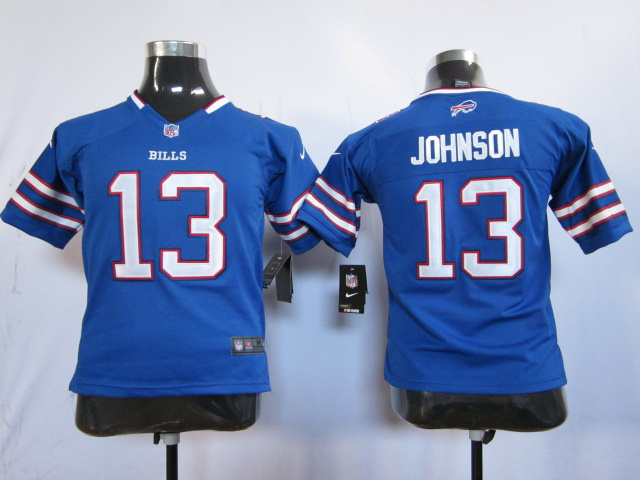 Buffalo bills #13 Johnson Youth Blue jersey