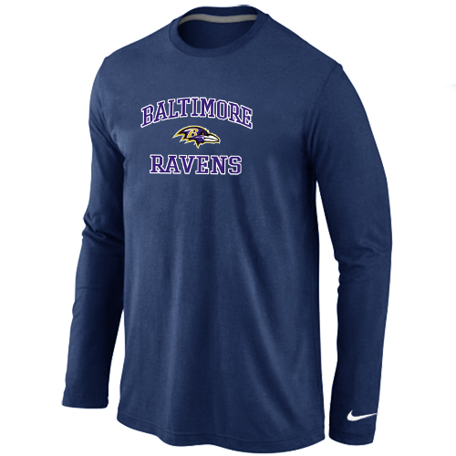 Nike Baltimore Ravens Heart & Soul Long Sleeve T-Shirt D.Blue