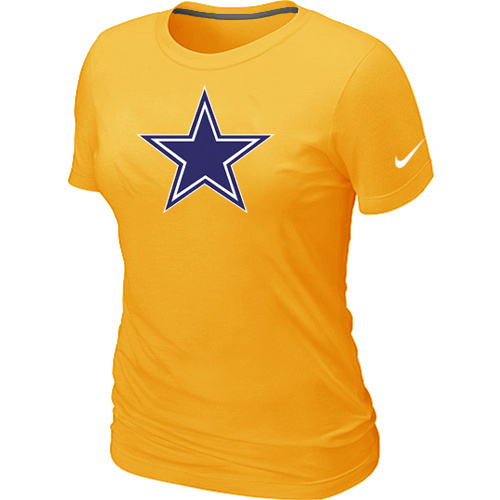  Dallas cowboys Yellow Womens Logo TShirt 44 