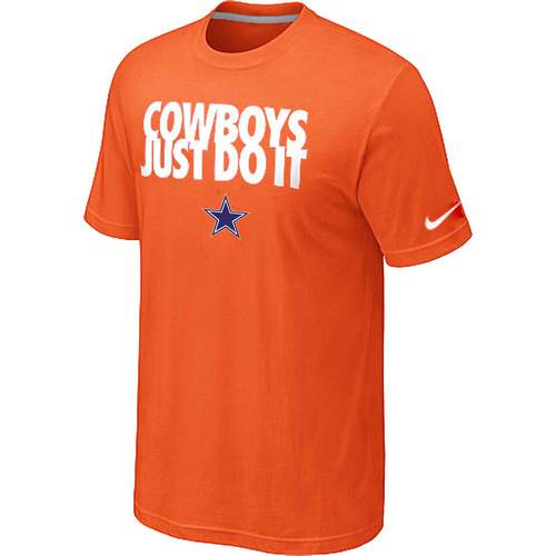 NFL Dallascowboys Just Do It Orange TShirt 24 