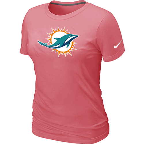 Miami Dolphins Sideline Legend logo womensT-Shirt Pink