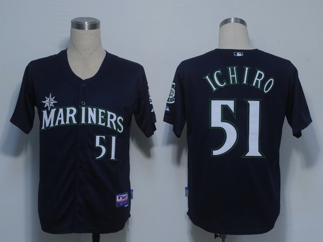 MLB Jerseys Seattle Mariners 51 Ichiro Blue Cool Base