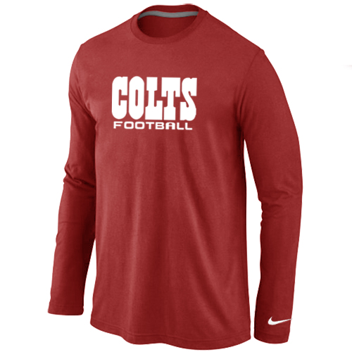 Nike Indianapolis Colts Logo Long Sleeve T-Shirt Red