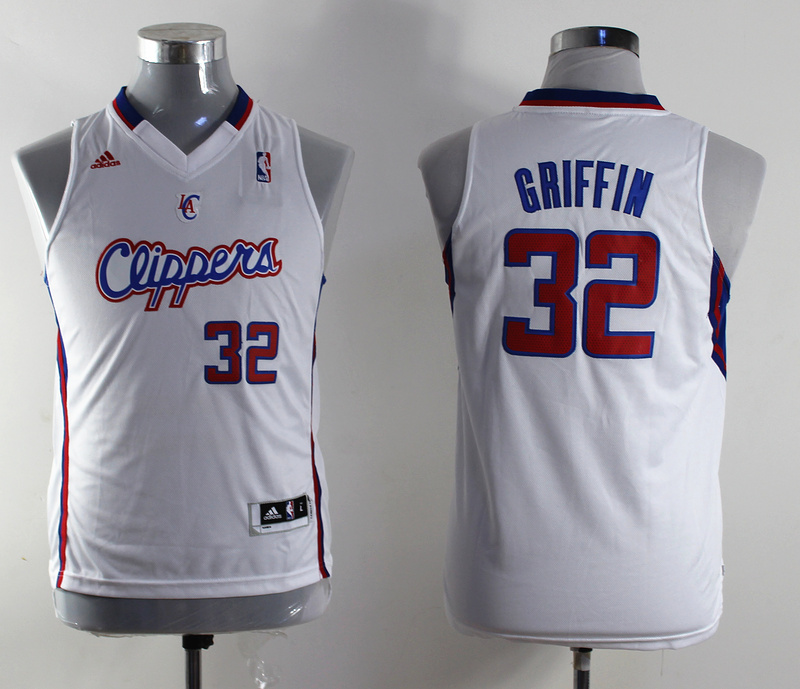 Youth NBA los angeles clippers #32 griffin white(revolution 30 swingman)