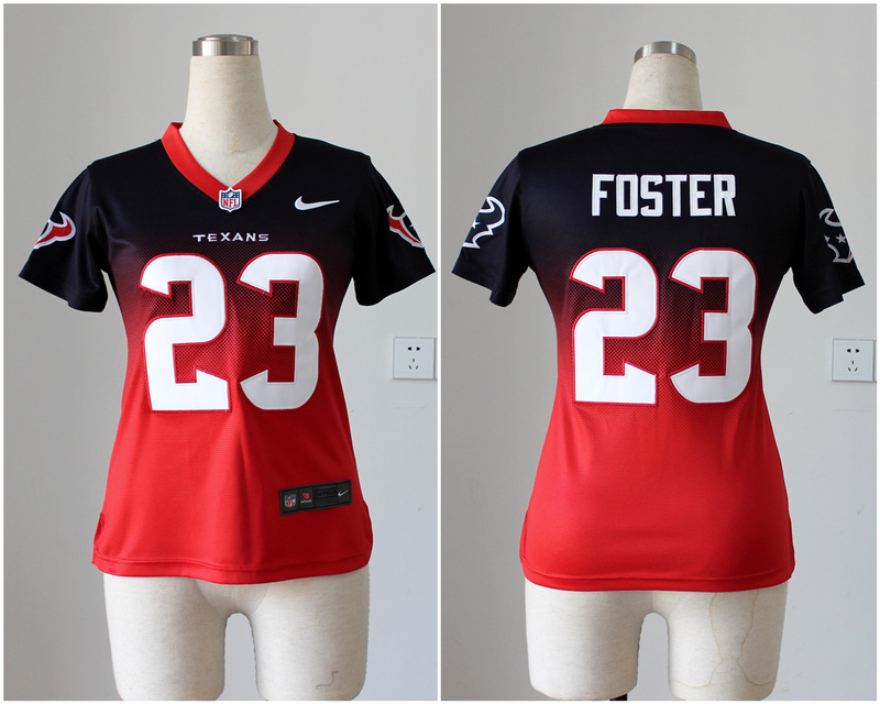 2013 NEW Nike Houston Texans 23 Foster Drift Fashion Elite Women Jerseys