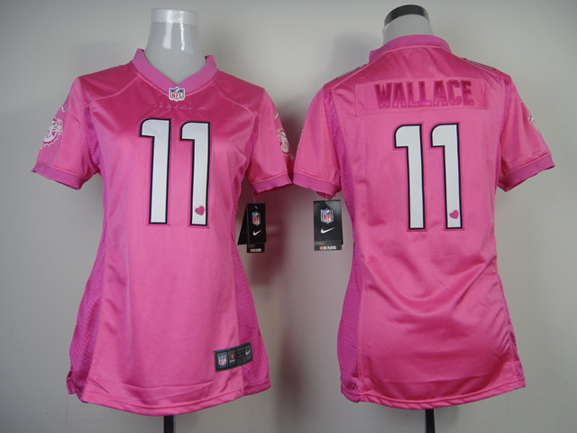 NFL Miami Dolphins #11 Wallace Women Pink Jersey