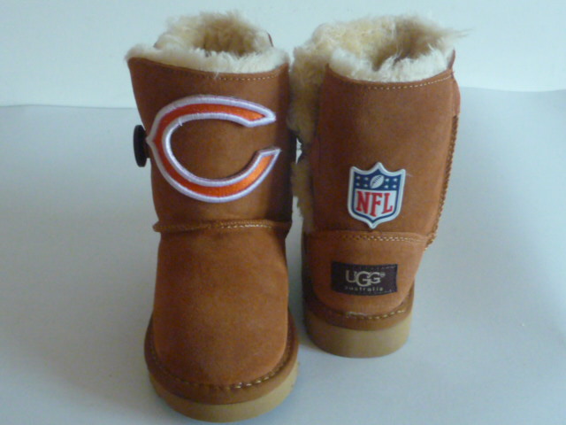 NFL Chicago Bears Cuce Shoes Kids Fanatic Boots Tan
