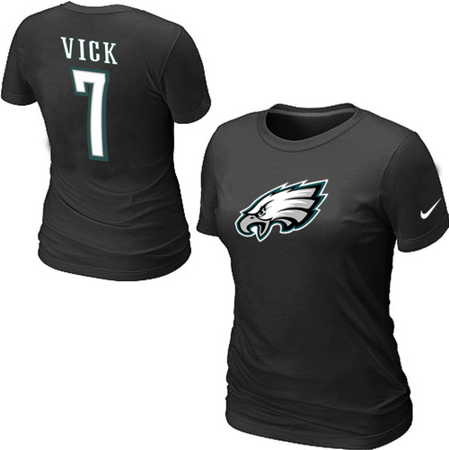  Nike Philadelphia Eagles 7  Michael Vick Name& Number Womens TShirt 19 