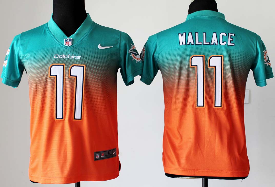 NFL Youth Miami Dolphins #11 Wallace Fadeaway Jersey