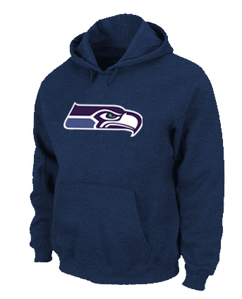 Seattle Seahawks Logo Pullover Hoodie D.Blue