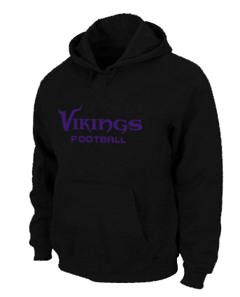 Minnesota Vikings Authentic font Pullover Hoodie Black