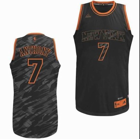 New York Knicks #7 Carmelo Anthony black Fashion Swingman Jersey