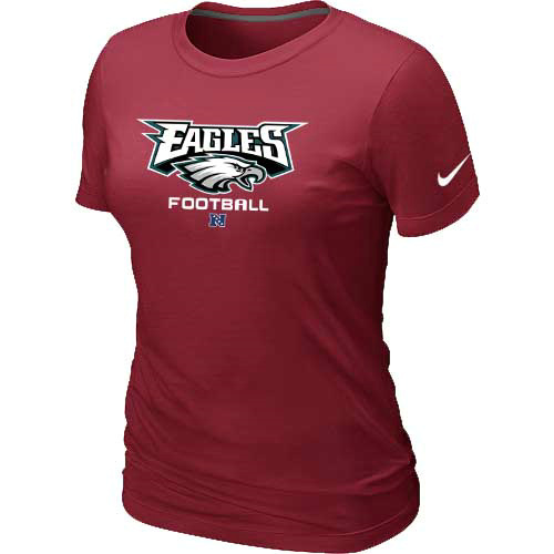  Philadelphia Eagles Red Womens Critical Victory TShirt 50 