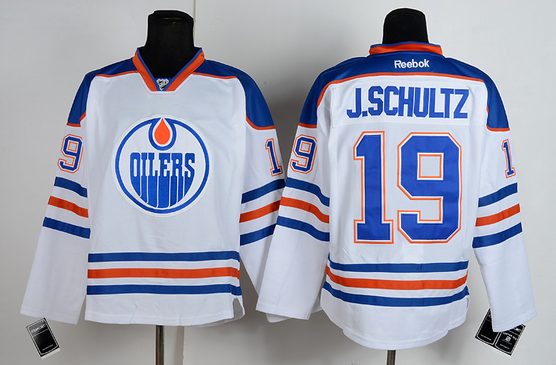 Edmonton Oilers #19 J.Schultz White Jersey