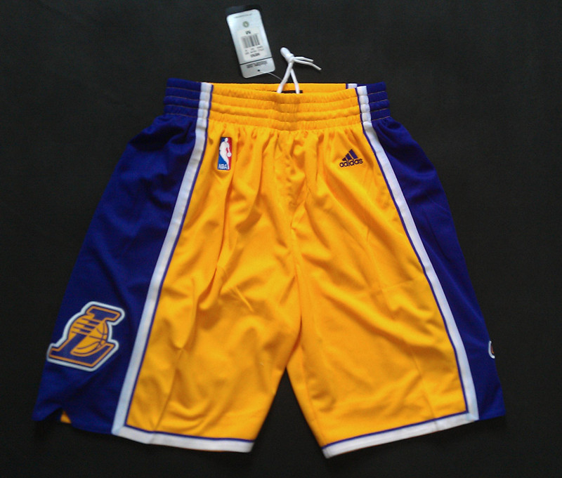 NBA Los Angles Lakers Yellow Short Pant