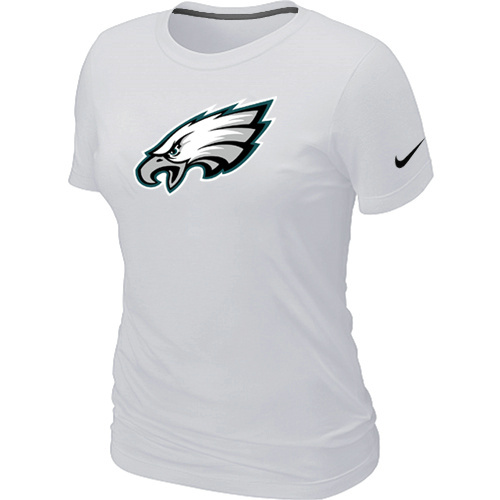  Philadelphia Eagles White Womens Logo TShirt 62 