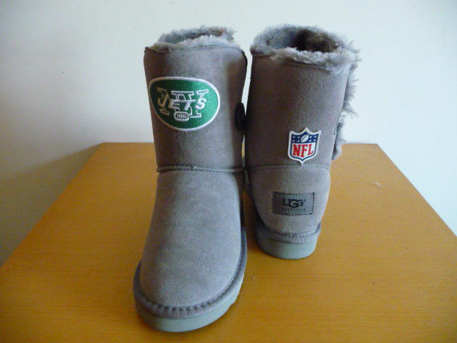 Womens New York Jets Cheerleader Boots Gray