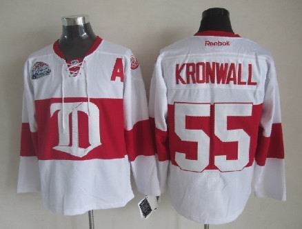 NHL Detroit Red Wings #55 Niklas Kronwall White jersey