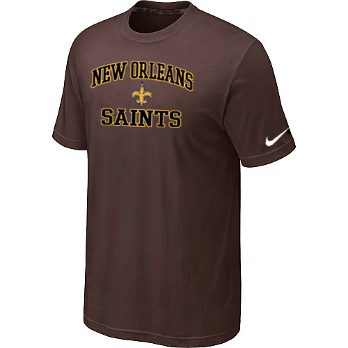 New Orleans Saints Heart& Soul Brown TShirt 99