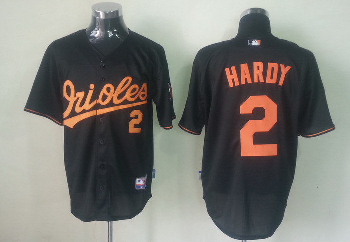 MLB baltimore orioles #2 Hardy  Black  Jersey