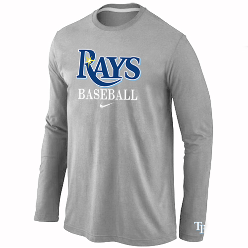 Nike Tampa Bay Rays Long Sleeve T-Shirt Grey