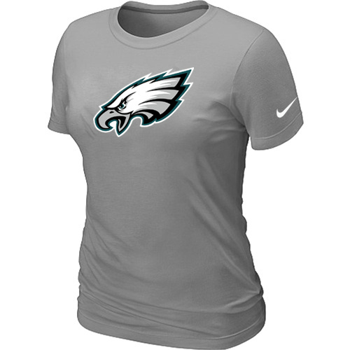  Philadelphia Eagles L- Grey Womens Logo TShirt 73 