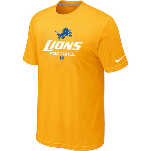  Detroit Lions Critical Victory Yellow TShirt 22 