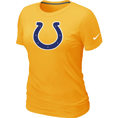  Indianapolis Colts Yellow Womens Logo TShirt 60 