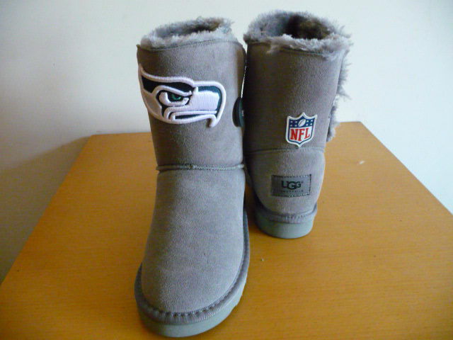 Womens Seattle Seahawks Cheerleader Boots Gray