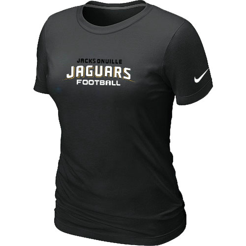  Nike Jacksonville Jaguars Sideline Legend Authentic Font Womens TShirt Black 2 
