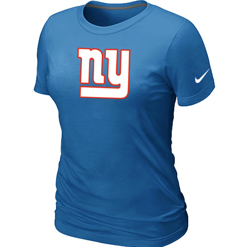  New  York  Giants  L-blue  Womens  Logo  TShirt 93 